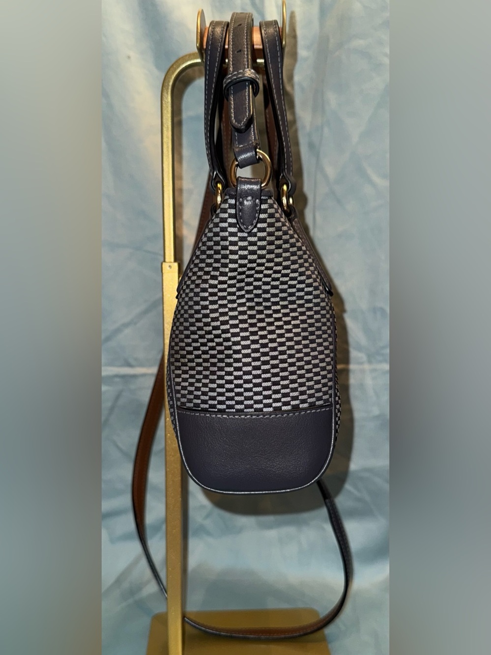 Coach Mini/Small Kelsey Satchel in the Legacy Jacquard pattern - Picture 5 of 11